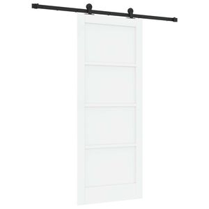 vidaXL Slankios durys Balta ir juoda 83 x 202 cm