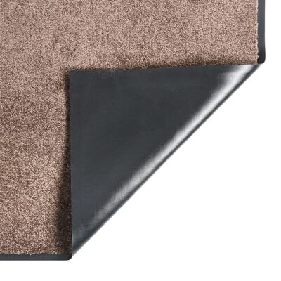 vidaXL Durų kilimėlis, rudos spalvos, 60x80cm