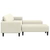 vidaXL Svetainės sofa 3 pcs Kreminė