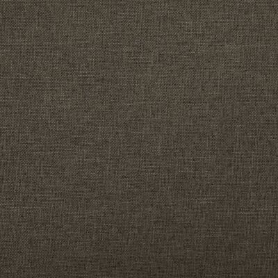 vidaXL Sulankstoma taburetė-daiktadėžė, tamsiai ruda, dirbtinis linas