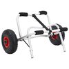 vidaXL Baidarės vežimėlis, aliuminis, sulankstomas, 45kg