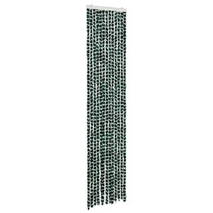 vidaXL Užuolaida nuo vabzdžių, žalia ir balta, 56x185cm, &scaron;enilis