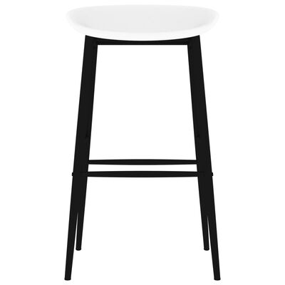 vidaXL Baro kėdės, 4vnt., baltos spalvos
