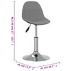 vidaXL Pasukamos valgomojo kėdės, 2vnt., &scaron;viesiai pilkos, audinys