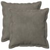 vidaXL Pagalvėlės užvalkalas 2 pcs HOUTEN &Scaron;viesiai pilka 45 x 45 cm