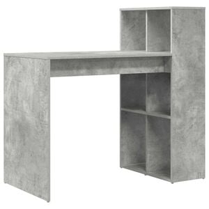 vidaXL Stalas Betono pilka Apdirbta mediena 108 x 55 x 103.5 cm