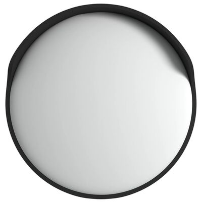 vidaXL Sferinis lauko/kelio veidrodis, juodas, 60cm, polikarbonatas