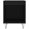 vidaXL Naktinė spintelė, juodos spalvos, 40x35x50cm, apdirbta mediena
