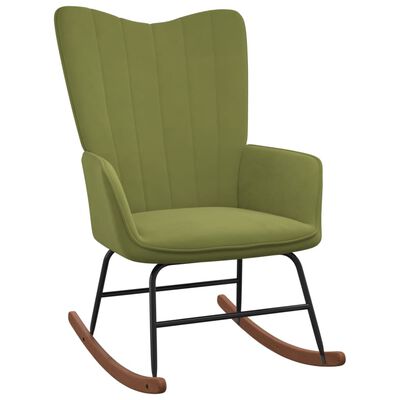 vidaXL Supama kėdė, šviesiai žalios spalvos, aksomas