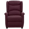 vidaXL Elektrinis atlo&scaron;iamas krėslas, violetinės spalvos, audinys