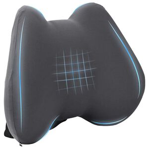 vidaXL Pagalvė su pagalve Pilka 42 x 32 x 14 cm Poliesteris