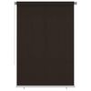 vidaXL Lauko roletas, 165 (plotis) x 230 (auk&scaron;tis) cm, rudos spalvos, HDPE