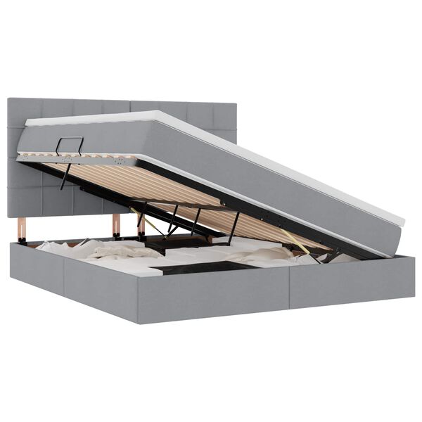 vidaXL Lova su daiktų laikymo vieta ir čiužiniu 180 x 200 cm