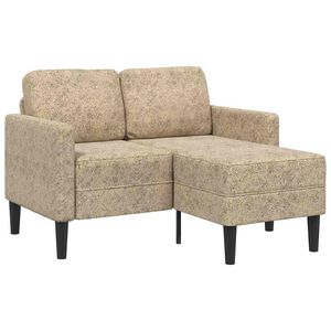 vidaXL Dvivietė sofa su &scaron;ezlongu, L formos, &scaron;viesiai pilka, 125 cm, dirbtinė oda