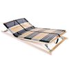 vidaXL Grotelės lovai su 42 lentjuostėmis, 7 zonos, 120x200cm