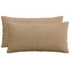 vidaXL Pagalvėlės užvalkalas 2 pcs ALMELO Ruda 40 x 70 cm mančester