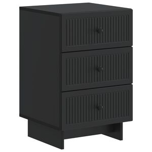 vidaXL &Scaron;alia lovos spintelė Juoda 43 x 41 x 66,5 cm Apdirbta mediena
