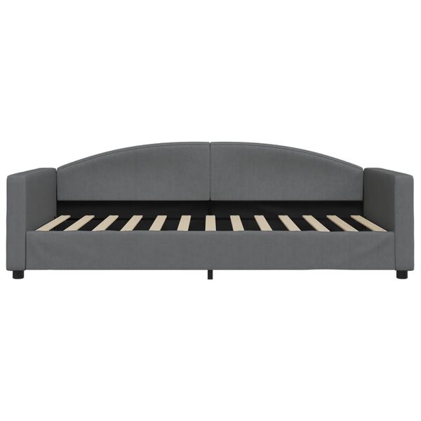 vidaXL Sofa, tamsiai pilkos spalvos, 100x200cm, audinys