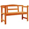 vidaXL Lauko suolas 2 -Seater 119 x 44 x 76 cm Kietos pu&scaron;ies mediena