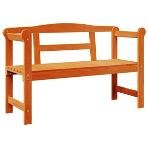 vidaXL Lauko suolas 2 -Seater 119 x 44 x 76 cm Kietos pu&scaron;ies mediena