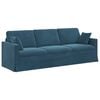 vidaXL Sofa Mėlyna 228 x 78 x 80 cm Aksomas