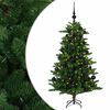 vidaXL Dirbtinė Kalėdų eglutė su burbulais 120 cm 150 LED &Scaron;ilta balta