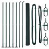 vidaXL Suvirinta vielos tvora su betono baze 10 x 1,4 m (P x A)
