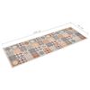vidaXL Virtuvės kilimas, spalvotas, 45x150cm, plaunamas, mozaikinis