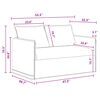 vidaXL Sofos komplektas 2 pcs Tamsiai pilka 136 x 82 x 85 cm Audinys