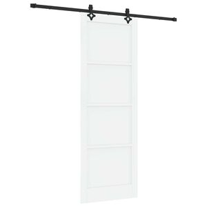 vidaXL Slankios durys ORKDAL Balta 83 x 232 cm Pu&scaron;ies medienos masyvas