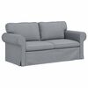 vidaXL Sofa 2 pcs &Scaron;viesiai pilka 175 x 82 x 80 cm audinys