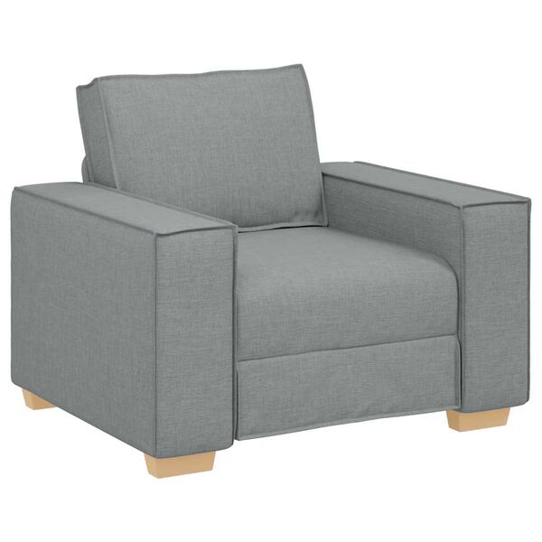 vidaXL Sofa-kėdė, &scaron;viesiai pilka, 60 cm, audinys