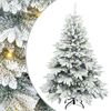 vidaXL Dirbtinė Kalėdų eglutė su 150 LED Balta 120 cm PE ir PVC