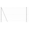 vidaXL Tvora su stulpais Sidabro 1.2 x 10 m PVC dengtas plienas