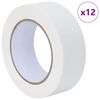 vidaXL Dažytojo maskavimo juostos 12 pcs Balta 38mm x 50m Popierius