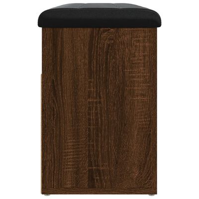 vidaXL Batų suoliukas, rudas ąžuolo, 82x32x45,5cm, apdirbta mediena