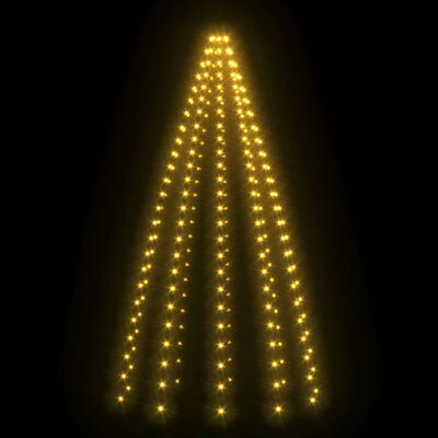 vidaXL Kalėdinė girlianda eglutei-tinklas su 250 LED lempučių, 250cm