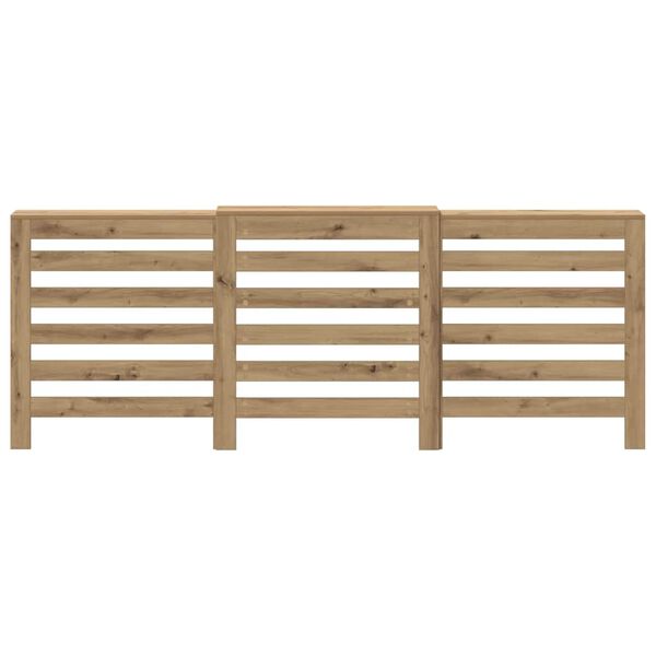 vidaXL Radiatoriaus uždangalas, ąžuolo, 205x21,5x83,5cm, mediena