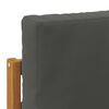 vidaXL Lauko sofos komplektas su pagalve 2 pcs Natūrali