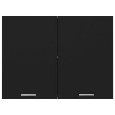 vidaXL Pakabinama spintelė, juodos spalvos, 80x31x60cm, MDP