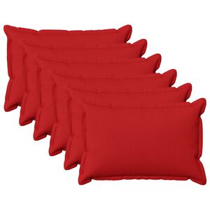 vidaXL Pagalvėlės užvalkalas 6 pcs HOUTEN Raudona 40 x 60 cm