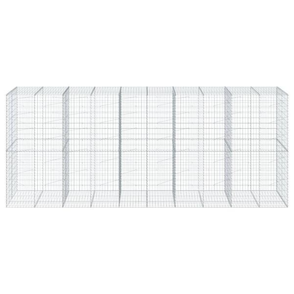 vidaXL Gabiono krepšys su dangčiu, 500x100x200cm, galvanizuota geležis