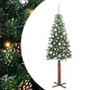 vidaXL Lieknas Kalėdų eglutė Žalia 180 cm PVC ir kietasis pu&scaron;ų medis
