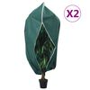 vidaXL Uždangalai augalams su užtrauktukais, 2vnt., 3,14x2,5 m, 70g/m&sup2;