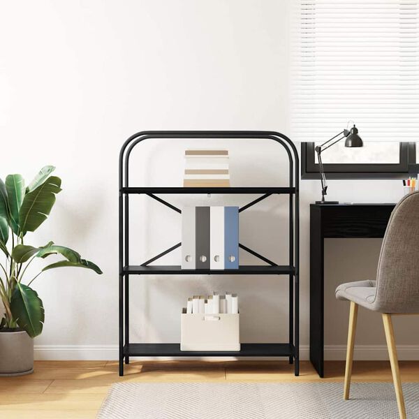 vidaXL Knygų lentyna Juodas ąžuolas 80 x 30 x 109 cm Apdirbta mediena