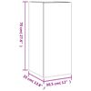 vidaXL Sieninės TV spintelės su LED, 2vnt., dūminės, 30,5x35x70cm