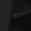 vidaXL Kampinė spintelė Juoda 32x32x102cm Apdirbta mediena