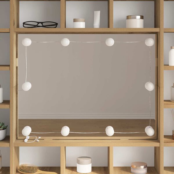 vidaXL Veidrodžių &scaron;viestuvai 12 pcs Balta 4.5 x 4.5 x 4.8 cm Plastmasė