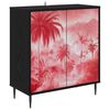 vidaXL Kabalas AACHEN Juodojo ąžuolo 69 x 33 x 76 cm Apdirbta mediena