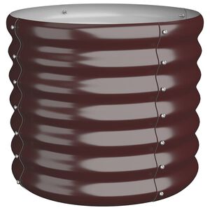 vidaXL Sodo lovelis, rudas, 40x40x36cm, cinkuotas plienas